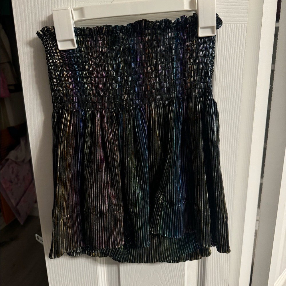 QUEEN OF SPARKLES Multicolor Pleated Shorts
